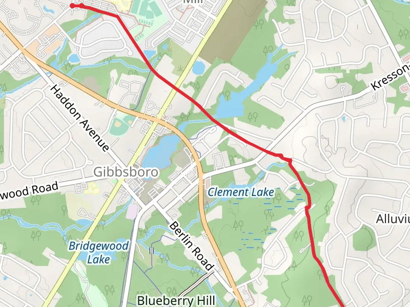 Blue Trail and Old Egg Harbor Road Path
