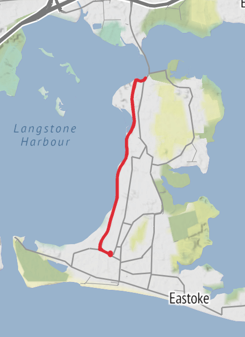 Hike from South Hayling mobile static map