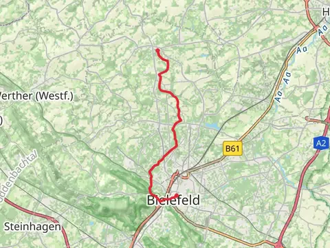 Jollenbeck to Rathaus via Leineweberweg