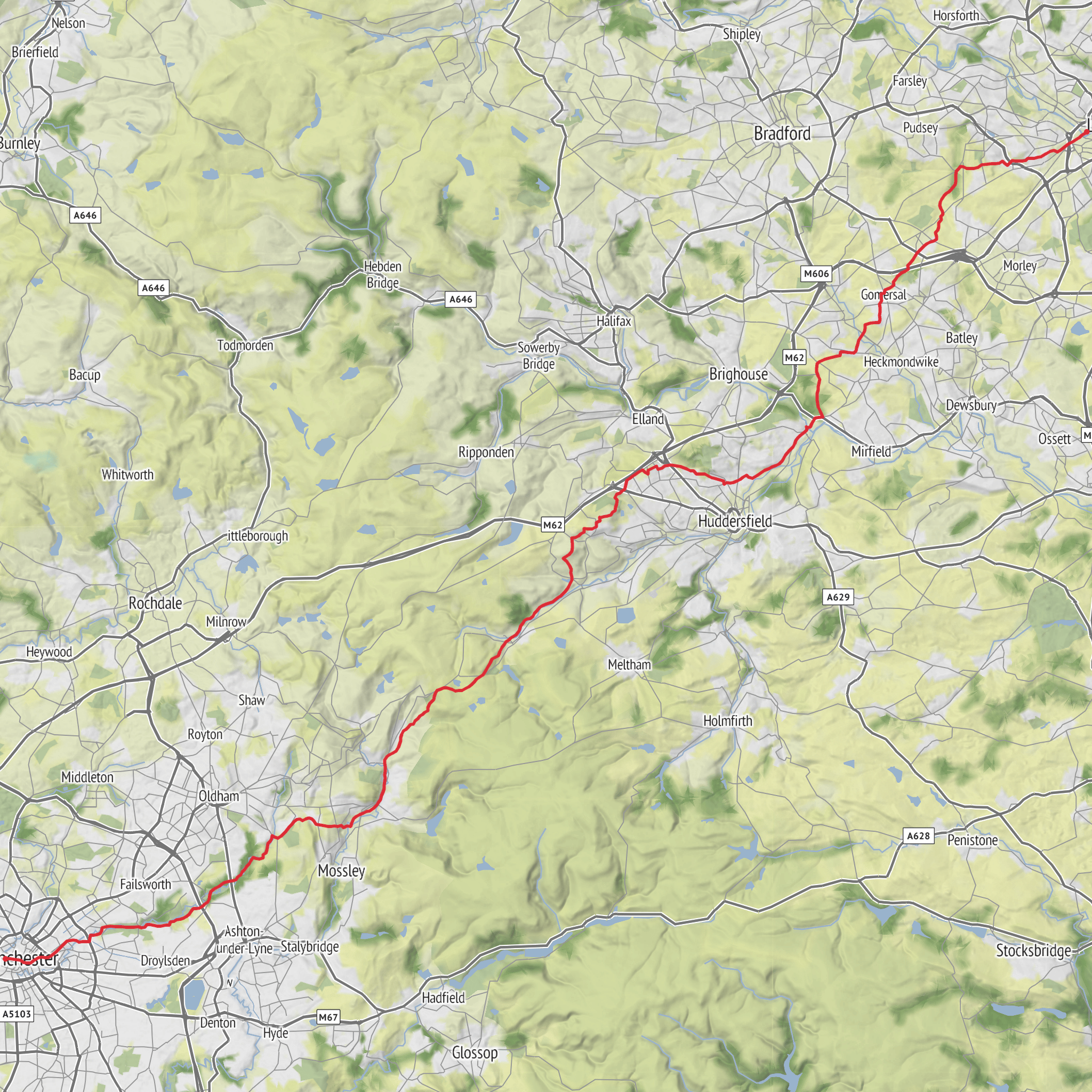 RE Charity Challenge mobile static map