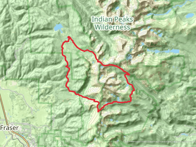 Continental Divide, Devil's Thumb and Arapaho Pass Loop Trail