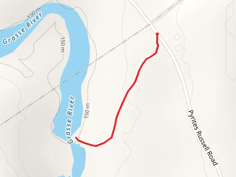 Grasse River Trail from Pyrites Russell Road