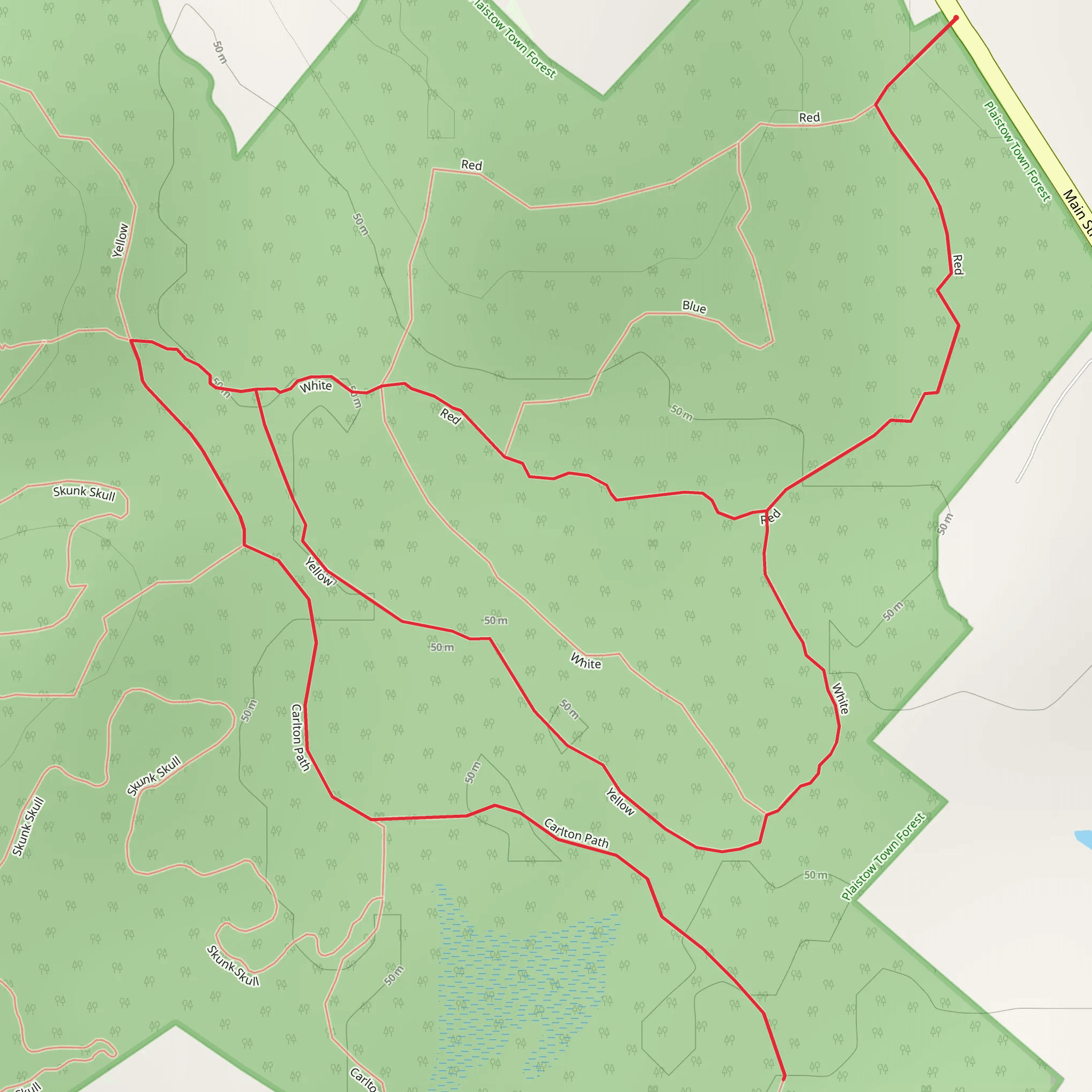 Plaistow Forest Loop mobile static map