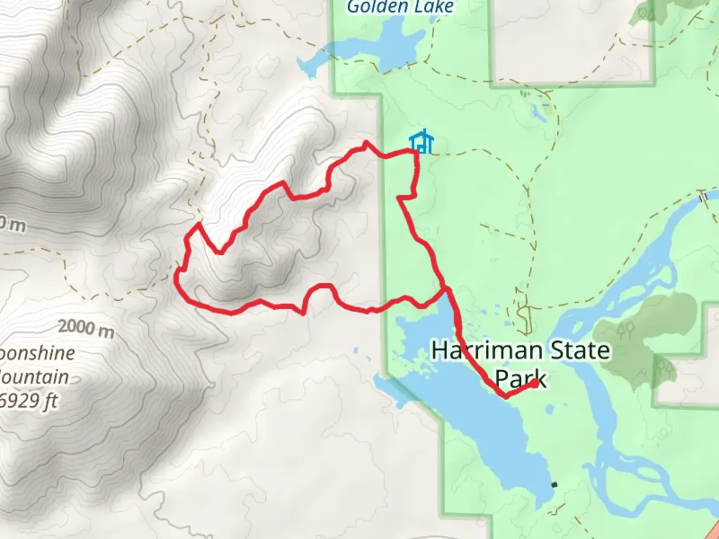 An image depicting the trail Ranch Loop, Thurmon Creek and Ridge Loop Trail and its surrounding area.