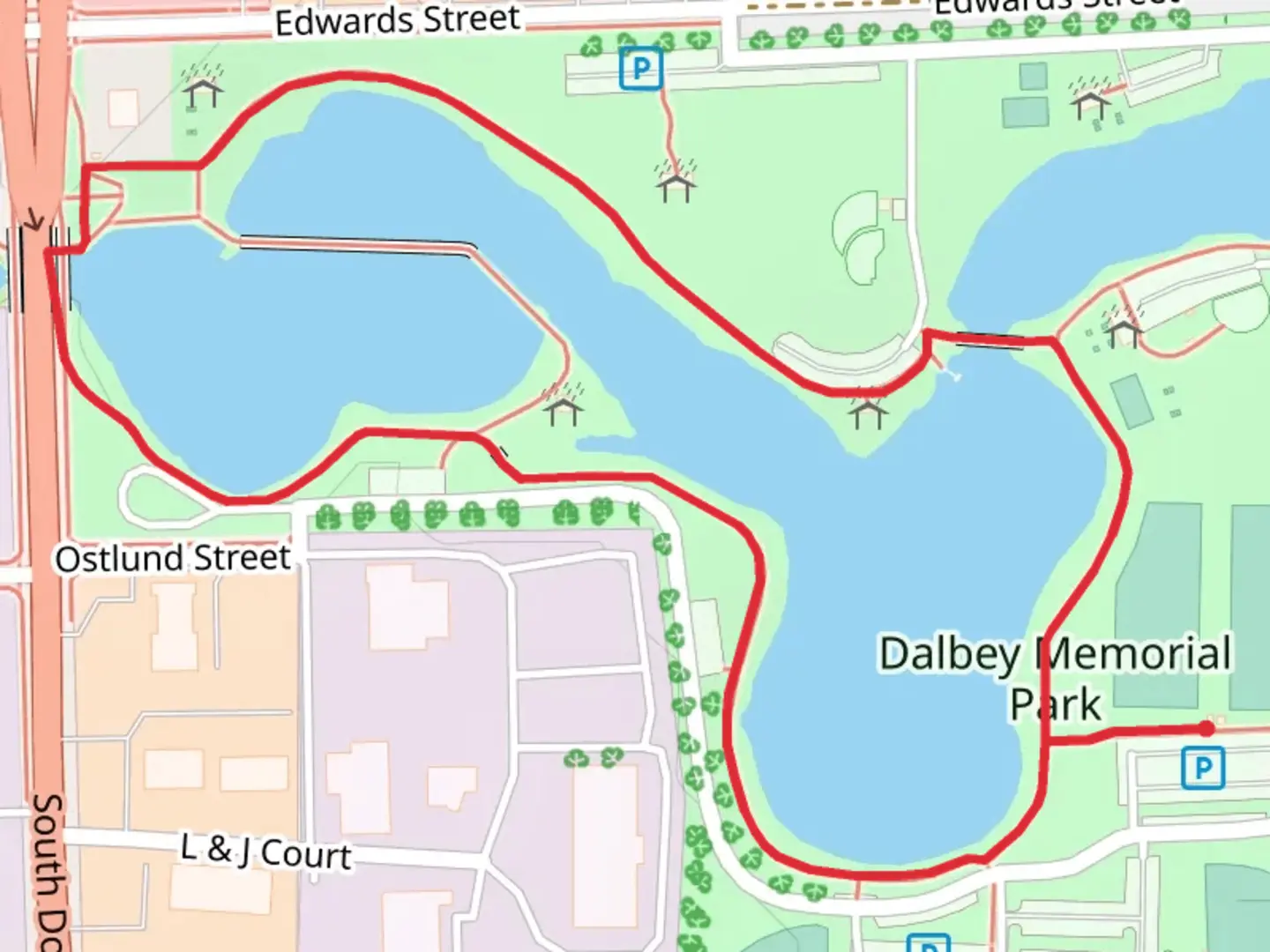 An image depicting the trail Gillette Fishing Lake Loop and its surrounding area.