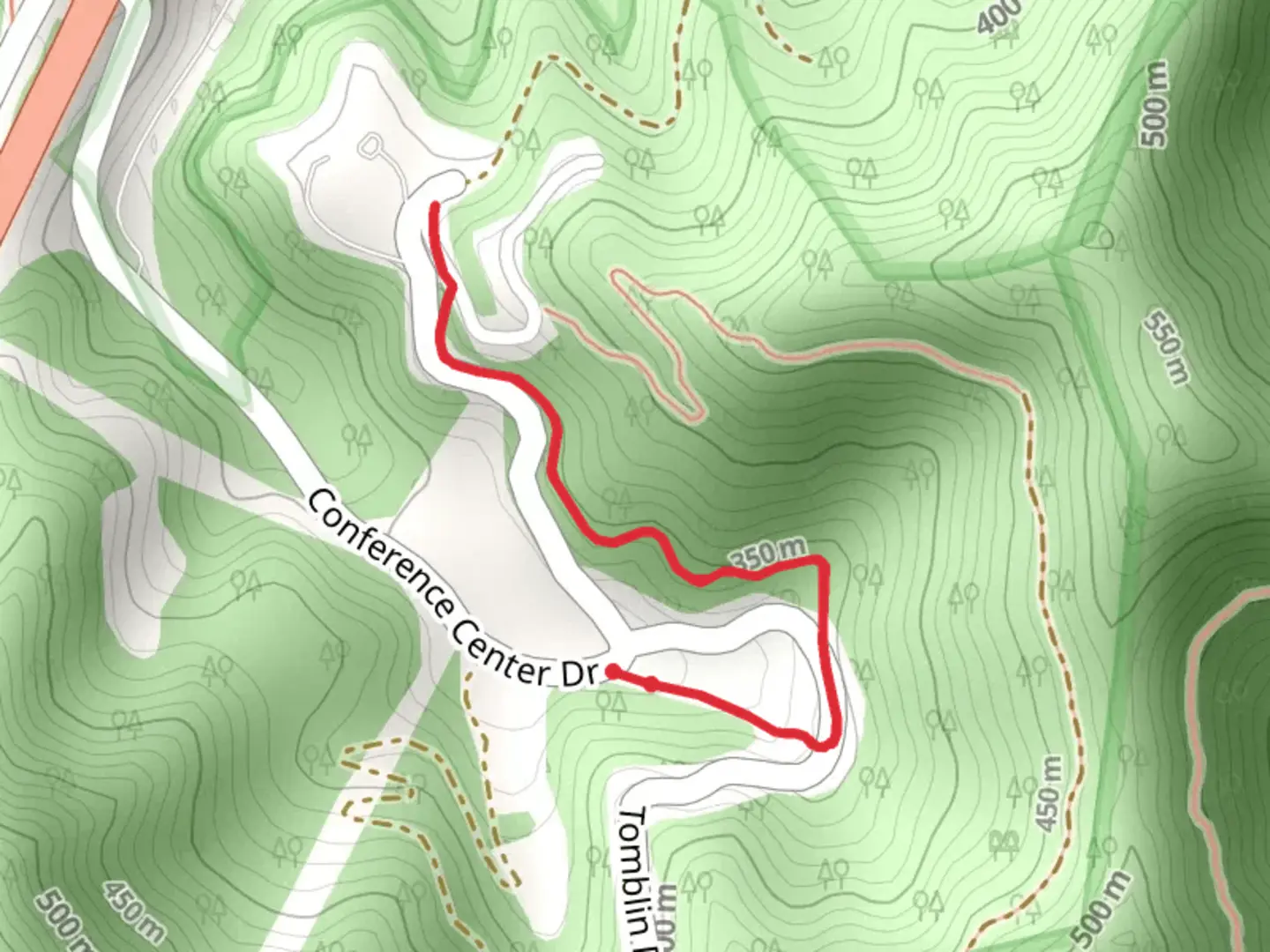 An image depicting the trail Foggy Bottom Trail and its surrounding area.