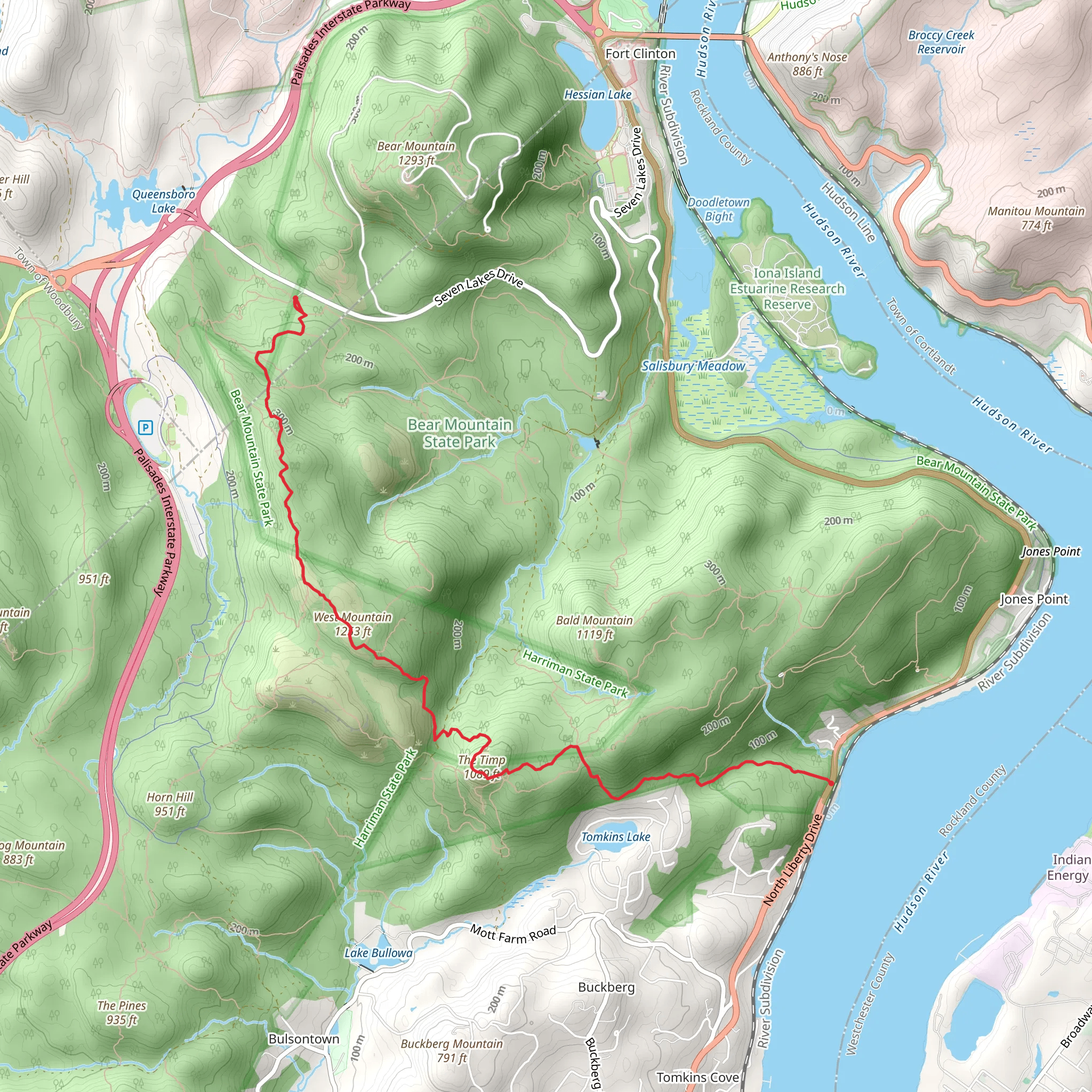 West Mountain and The Timp Trail mobile static map