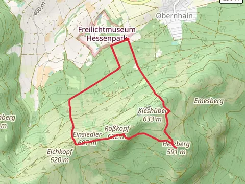 Hollerkopf, Herzberg and Roßkopf Loop - Obernhain