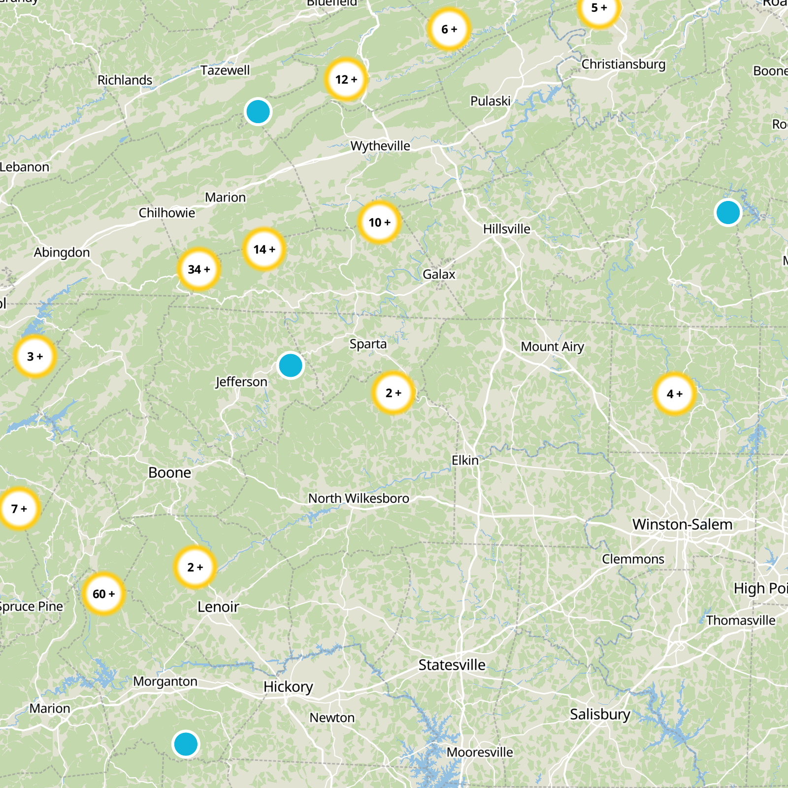 Wilkes County Static Map