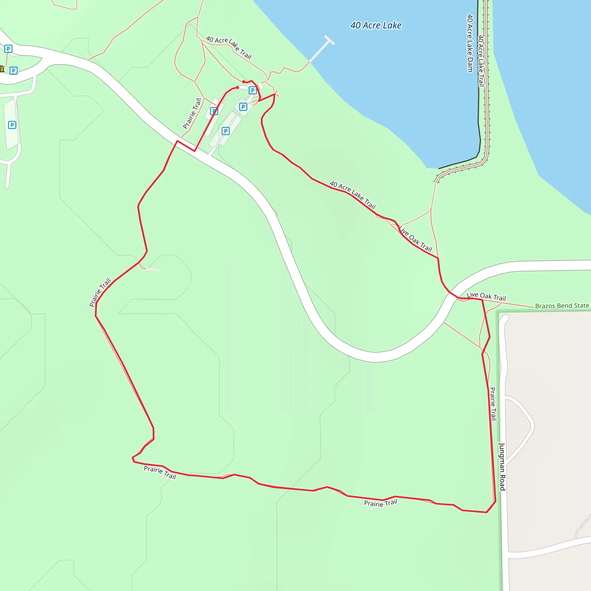Lake 40 Acre Loop - South mobile static map