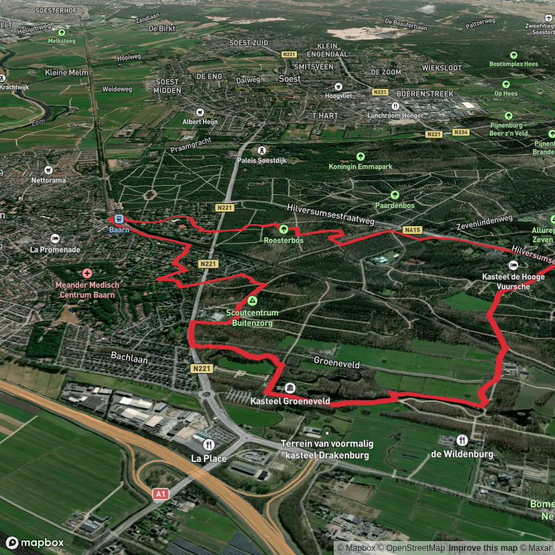 Kasteel Groeneveld, Kasteel De Hooge Vuursche and Roosterbosch Loop