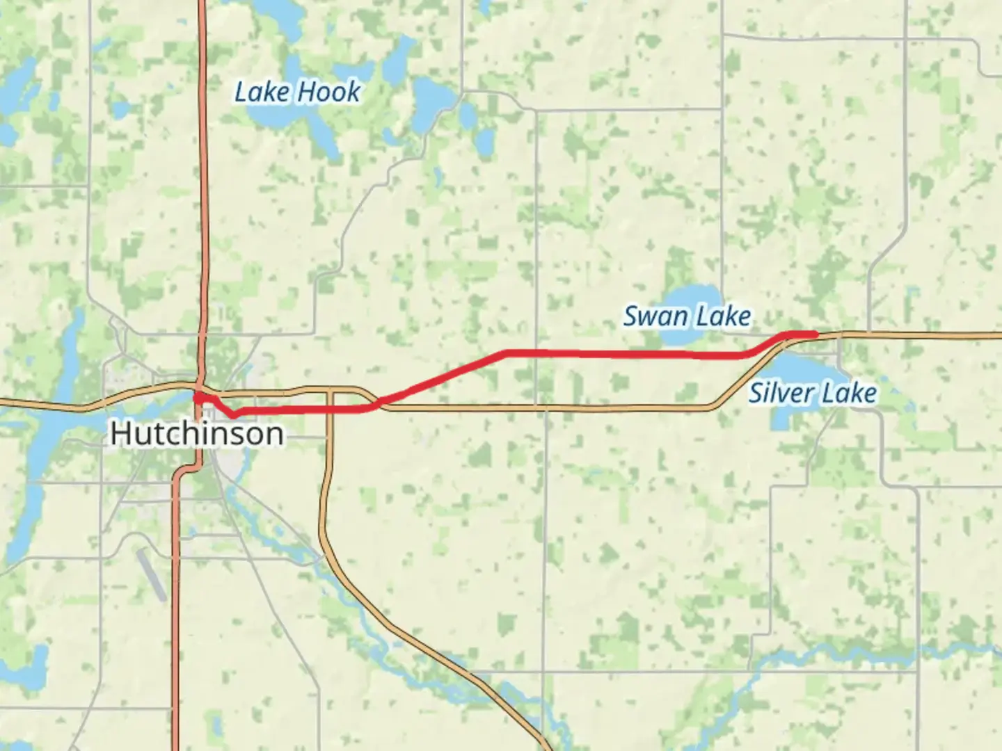An image depicting the trail Luce Line State Recreational Trail and its surrounding area.
