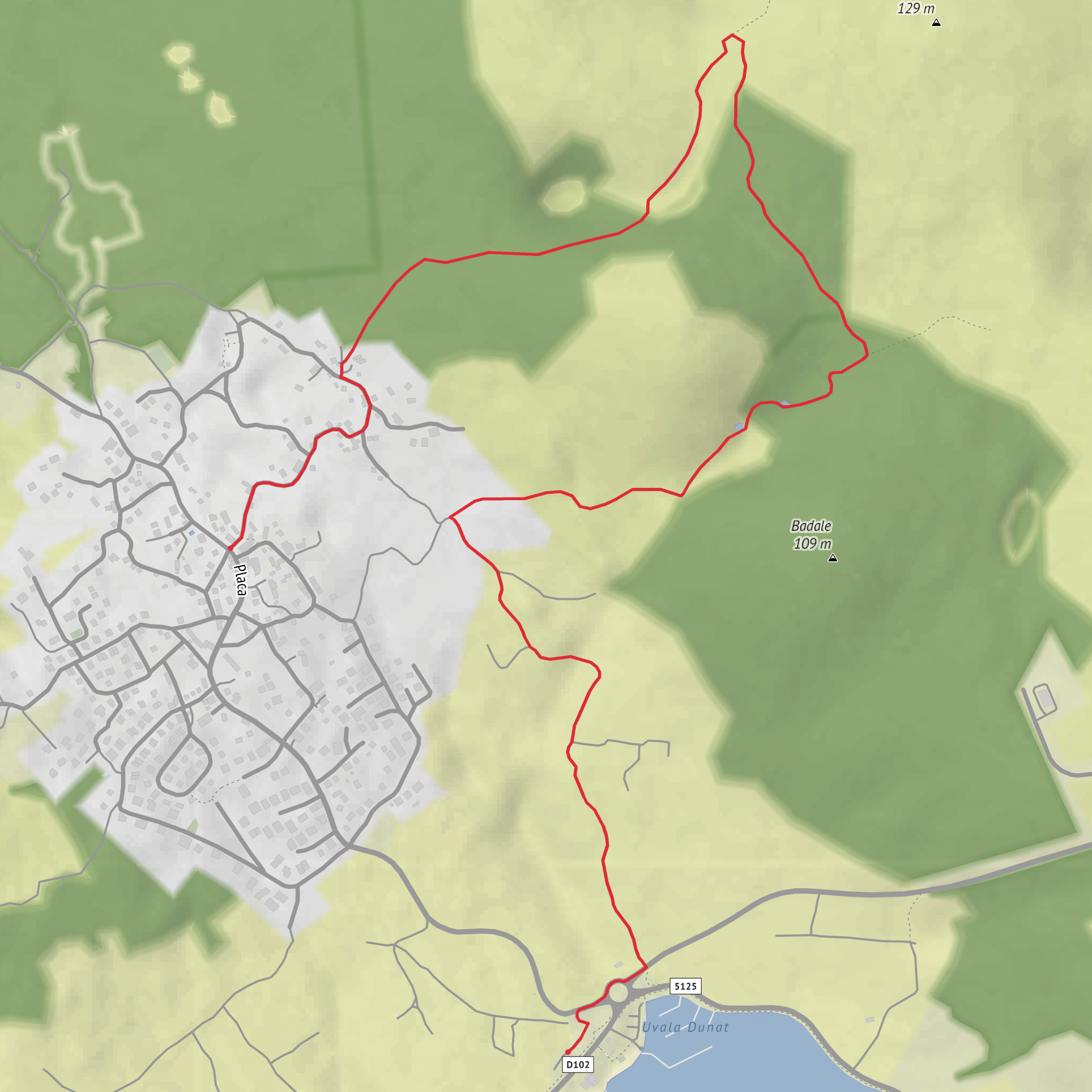 Kornić Trim Trail mobile static map