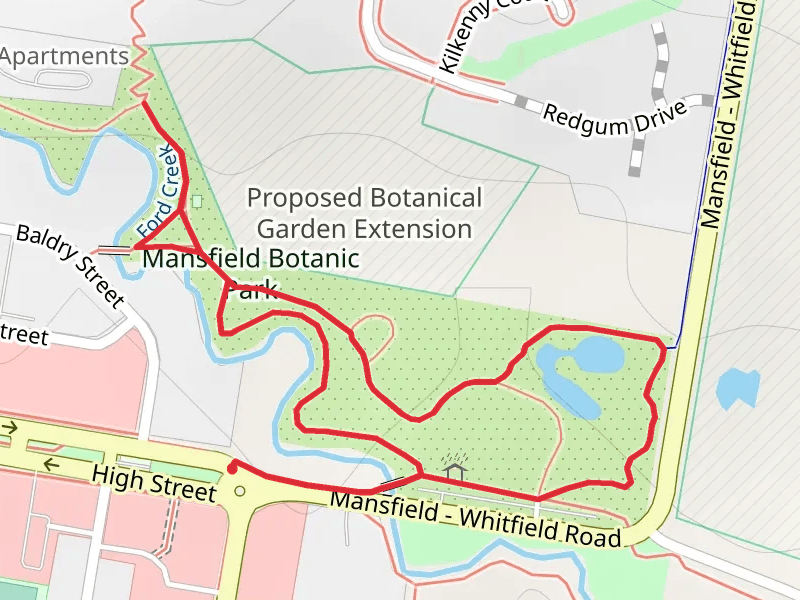 Mansfield Botanic Park Walk