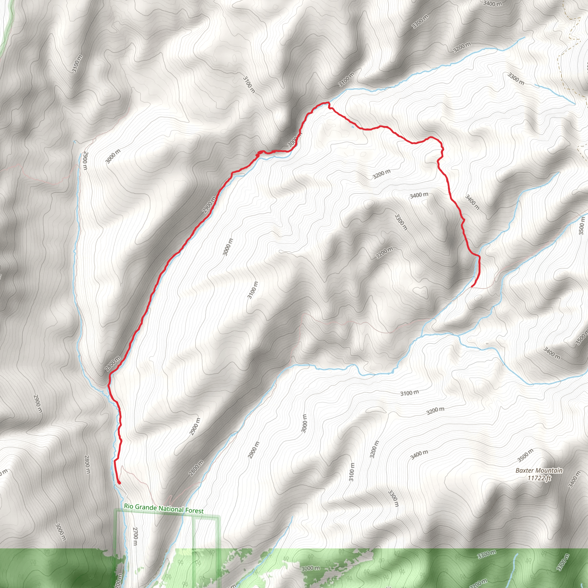 East Middle Trail mobile static map