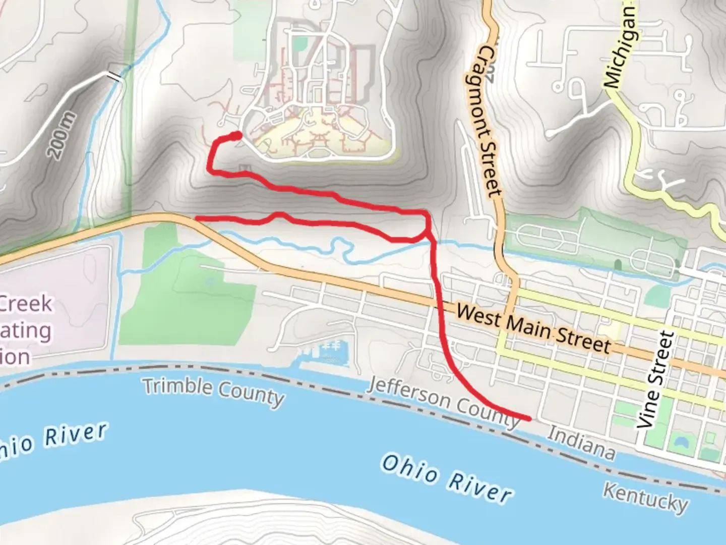An image depicting the trail Heritage Trail and its surrounding area.