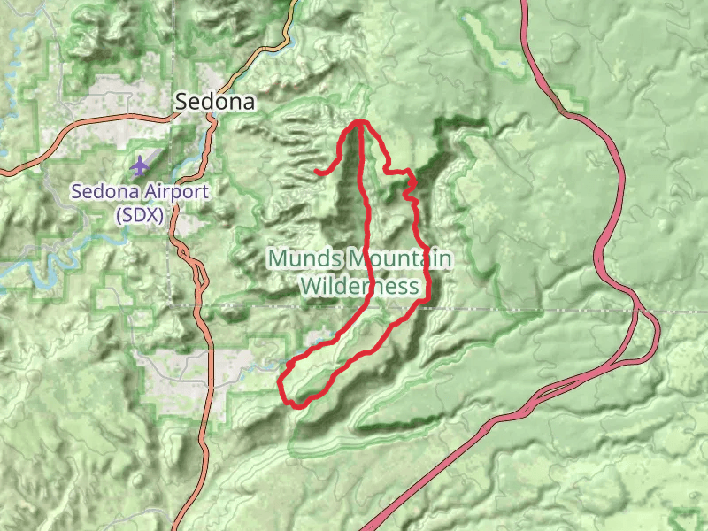 Hot Loop A, Horse Mesa and Munds Mountain Trail