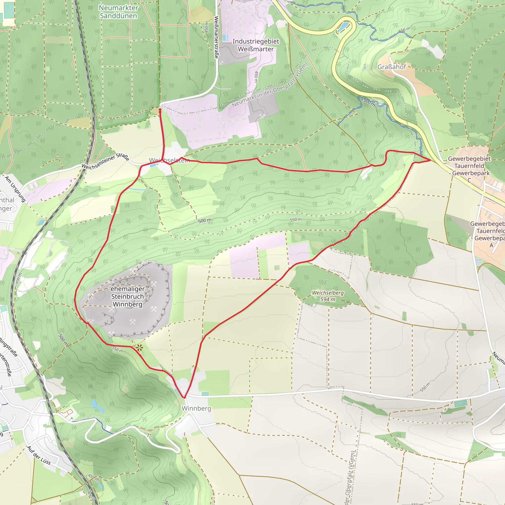 Weichselsteinweg Loop mobile static map