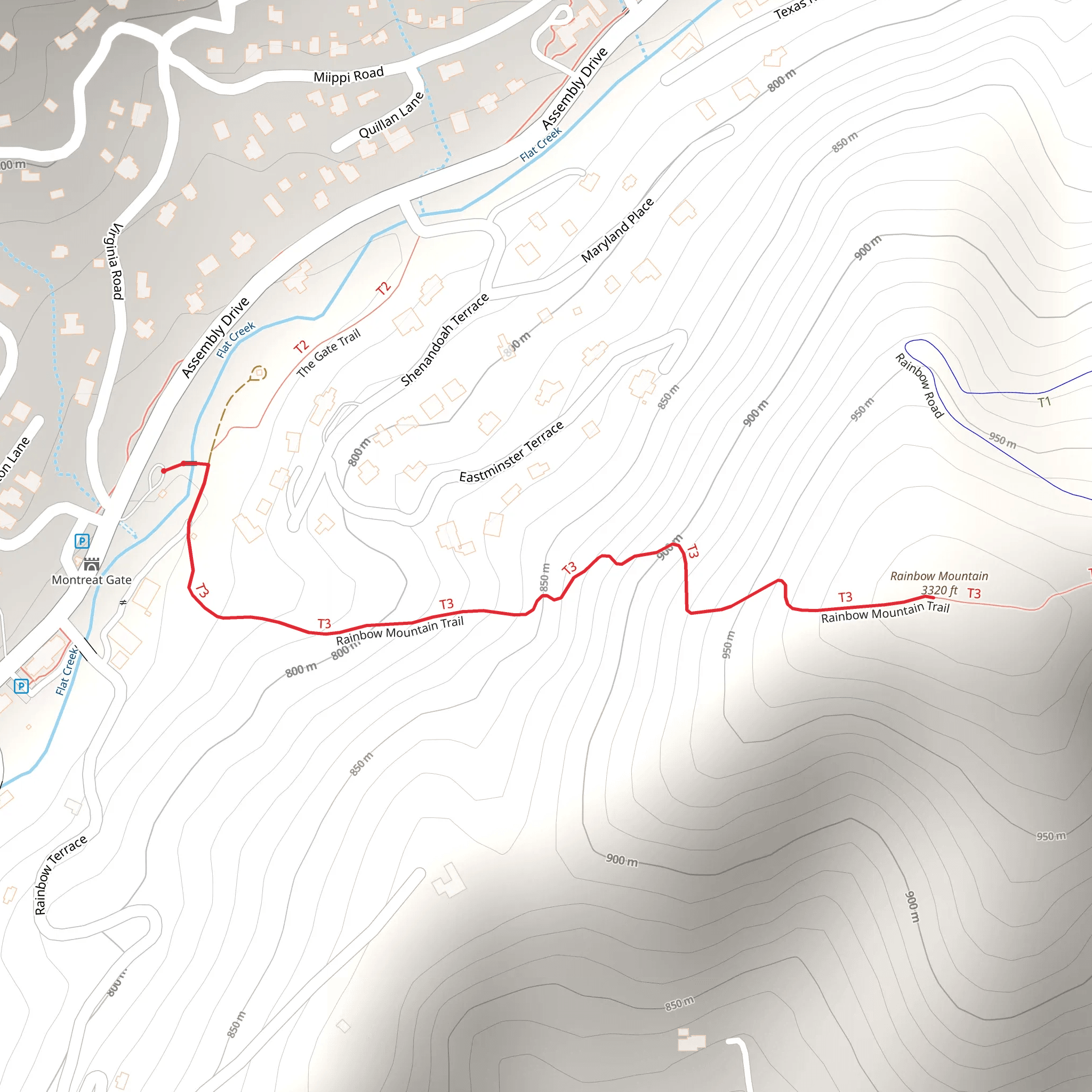 Rainbow Mountain mobile static map