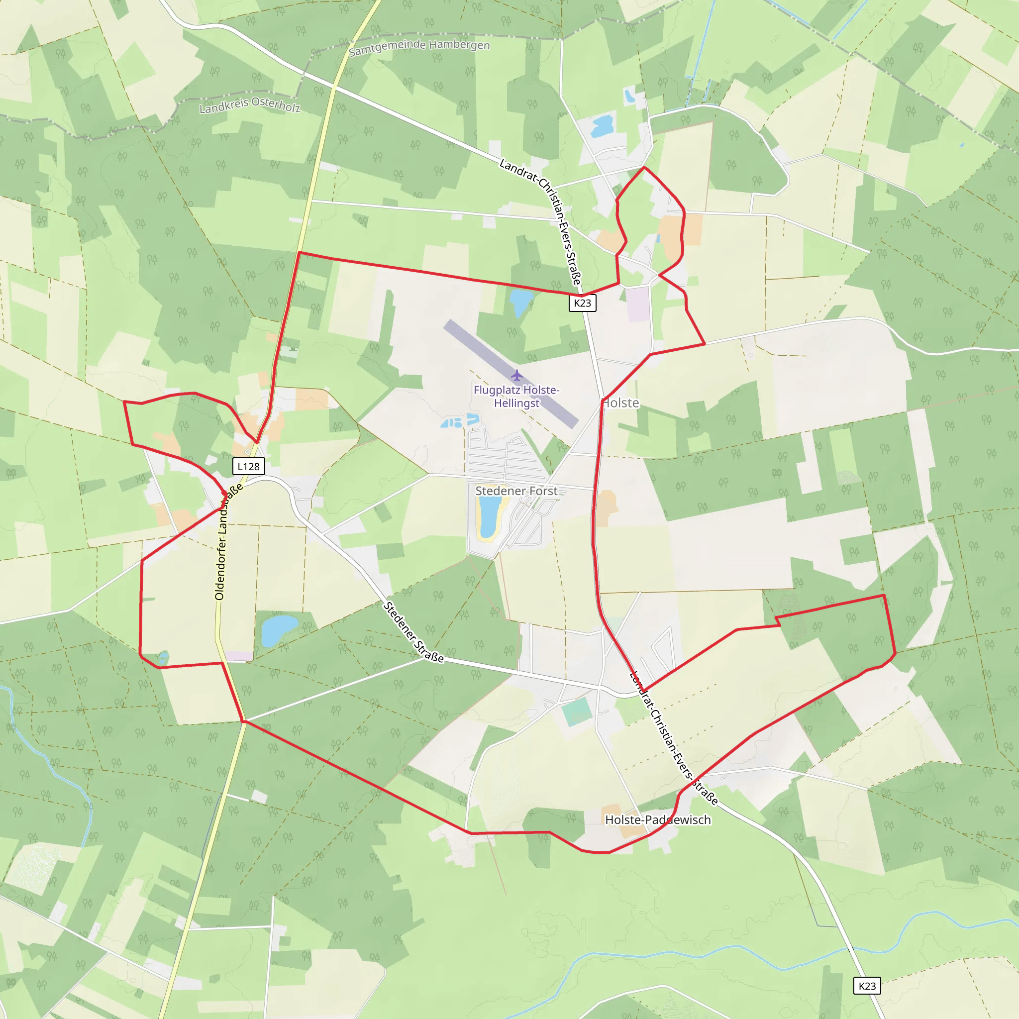 Holste Loop mobile static map