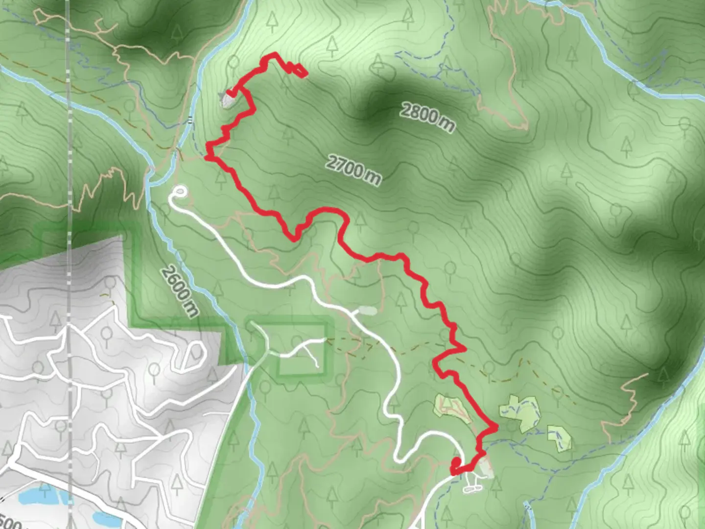 An image depicting the trail Staunton Ranch Trail and Never Winter Climbing Access and its surrounding area.