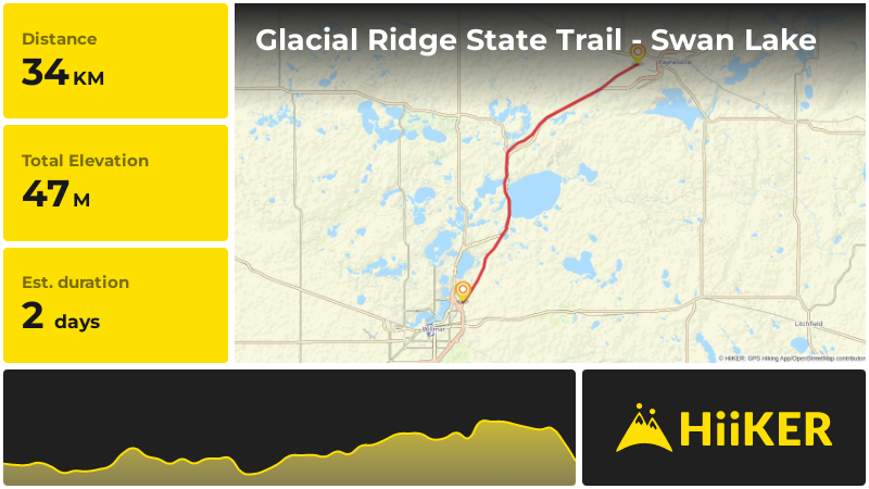 Glacial Ridge State Trail - Swan Lake | Kandiyohi County | Minnesota