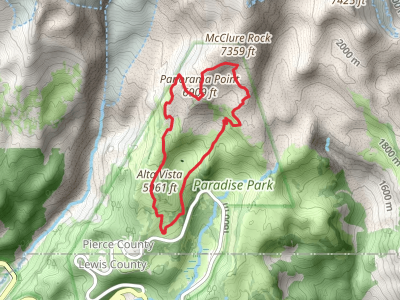 Panorama Point and McClure Rock via Skyline Trail and Golden Gate Trail