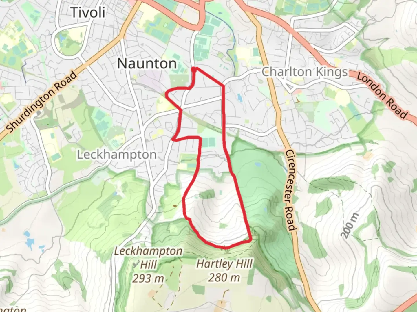 An image depicting the trail Standard Gauge Incline and Cheltenham Circular Footpath and its surrounding area.