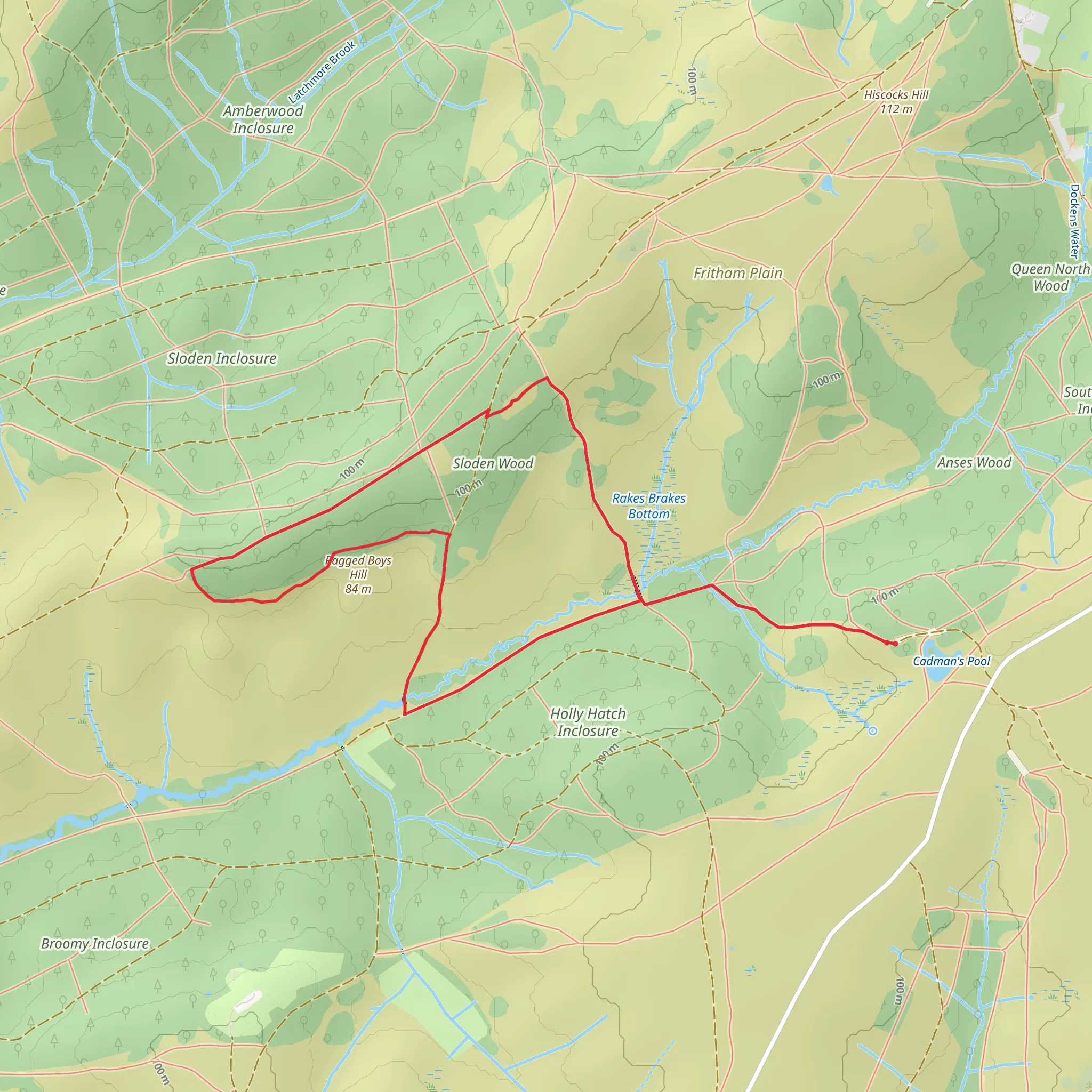 Ragged Boys Hill Loop mobile static map