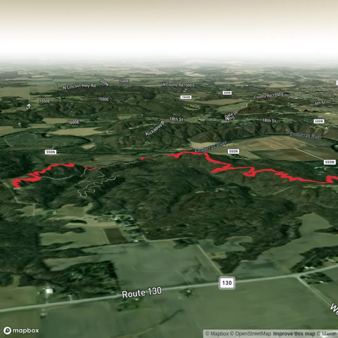 An image depicting the trail Warbler Trail and its surrounding area.