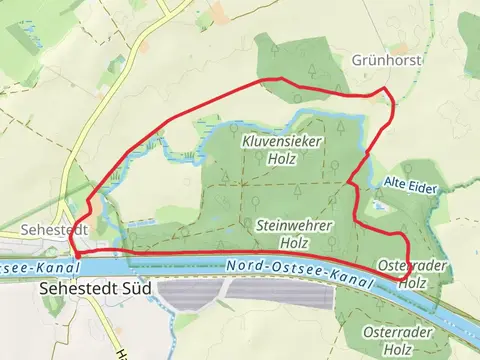 Nord Ostsee Kanal via Holtsee and Sehestedt