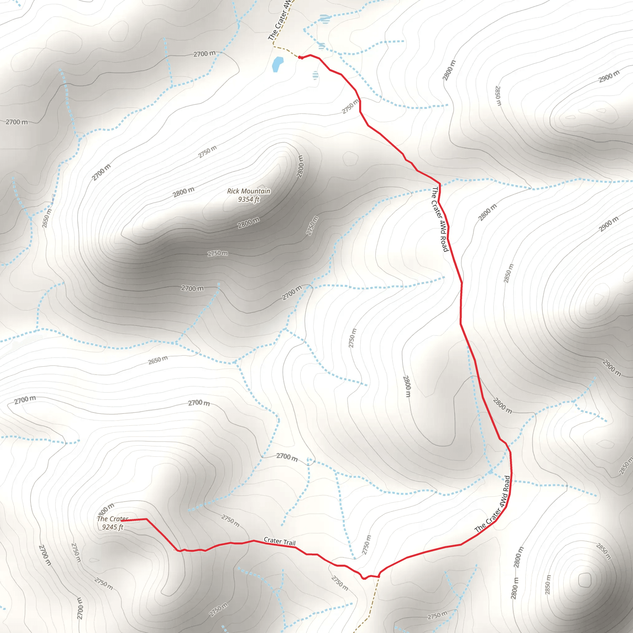The Crater mobile static map