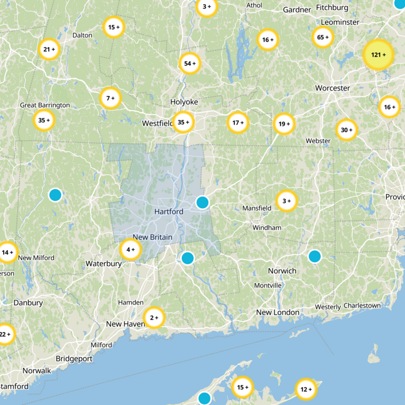 Hartford County Static Map