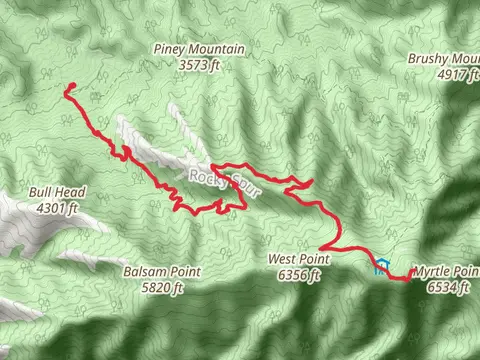 Mount Le Conte via Bull Head and Rainbow Falls Trail