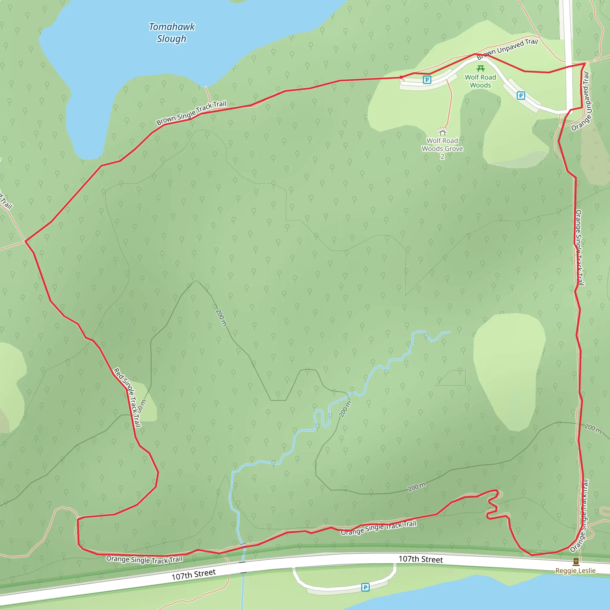 Palos Unpaved Loop Trail mobile static map