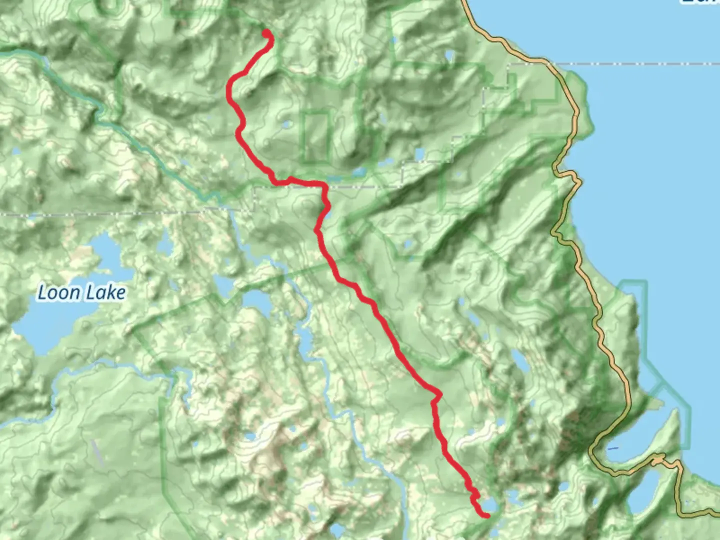 An image depicting the trail Middle Velma Lake and Richardson Lake via Tahoe Rim Trail and Barker Pass and its surrounding area.