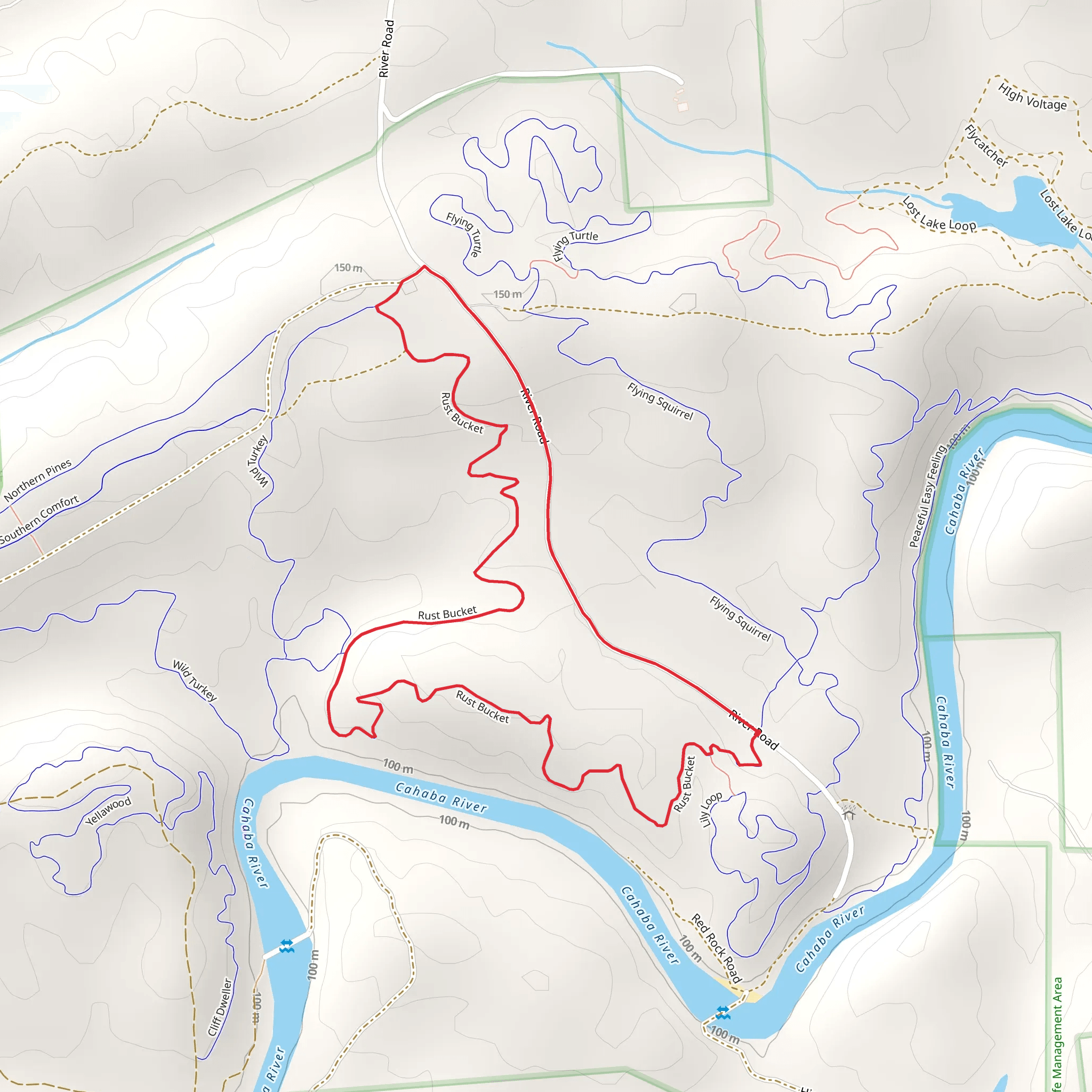 Rush Bucket Loop mobile static map