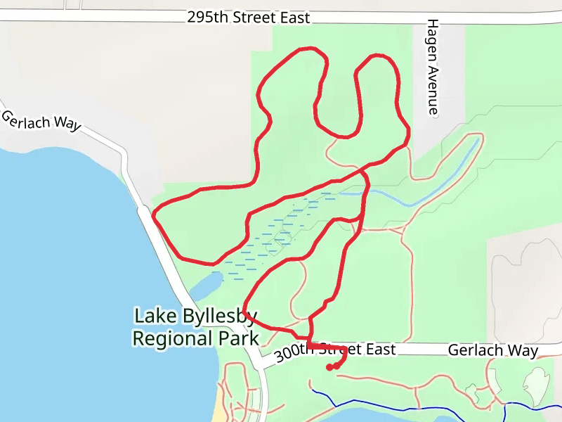 Lake Byllesby Regional Park Loop