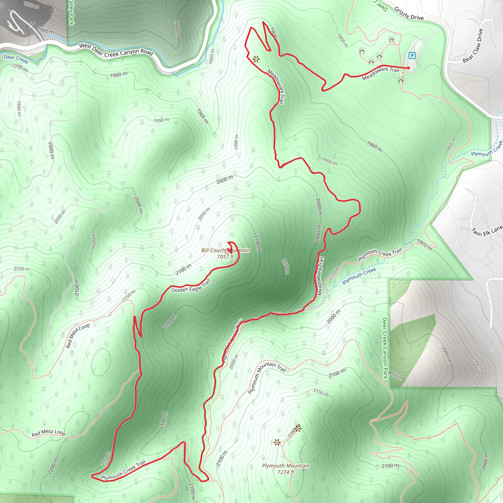 Bill Couch Mountain mobile static map