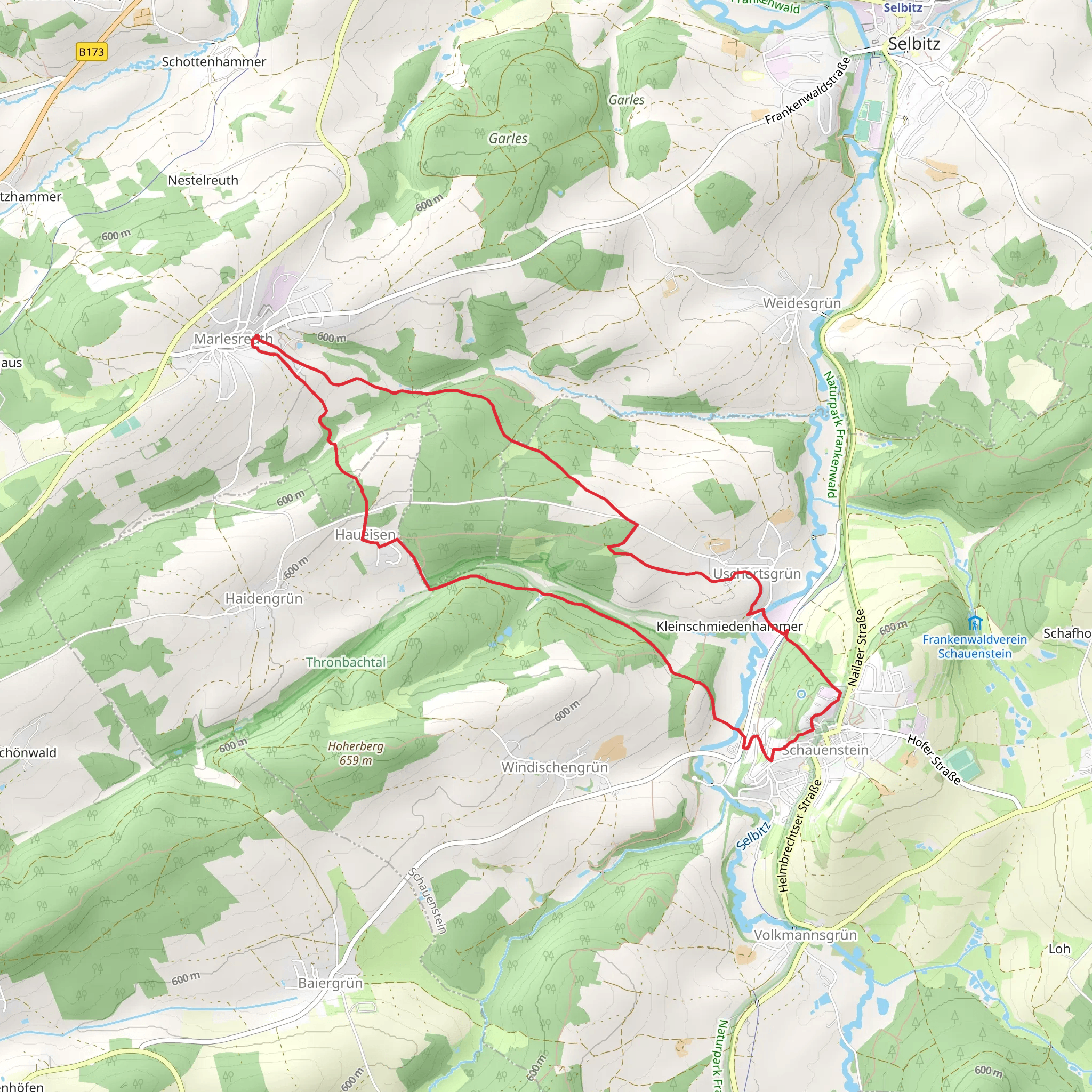 Stockjoehen Weg and Paradies Weg mobile static map