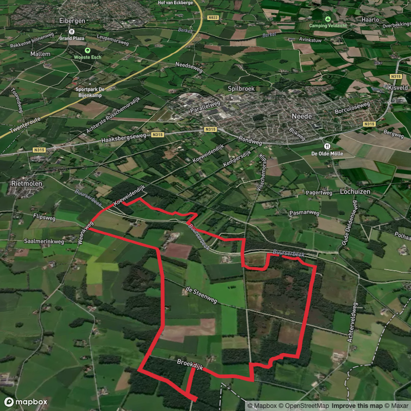 Needs Achterveld Route and Flips Weg Loop