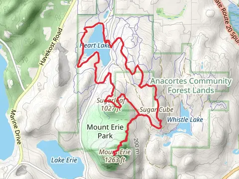 Heart Lake, Sugarloaf and Sugar Cube Loop