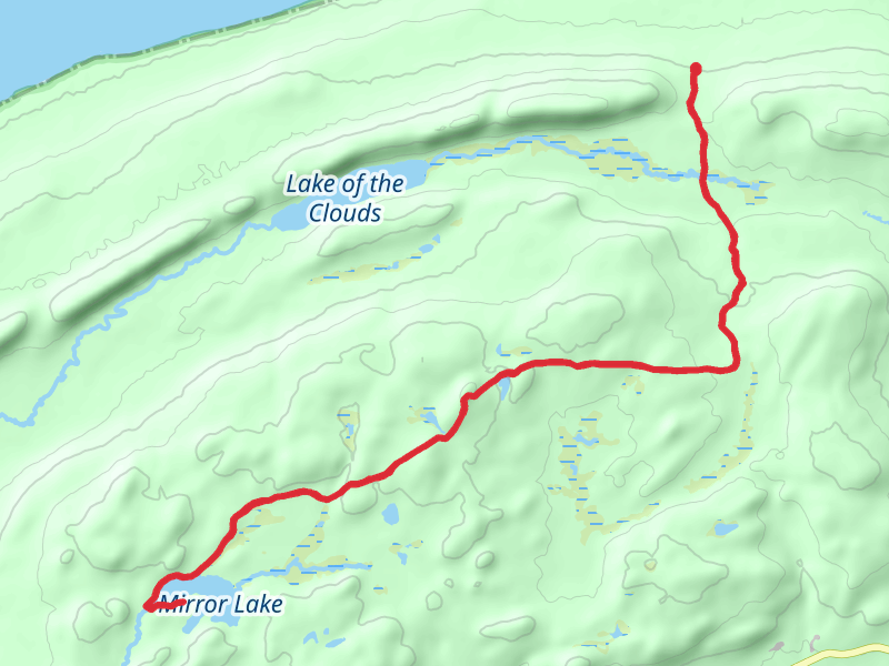 Mirror Lake and Government Peak Trail