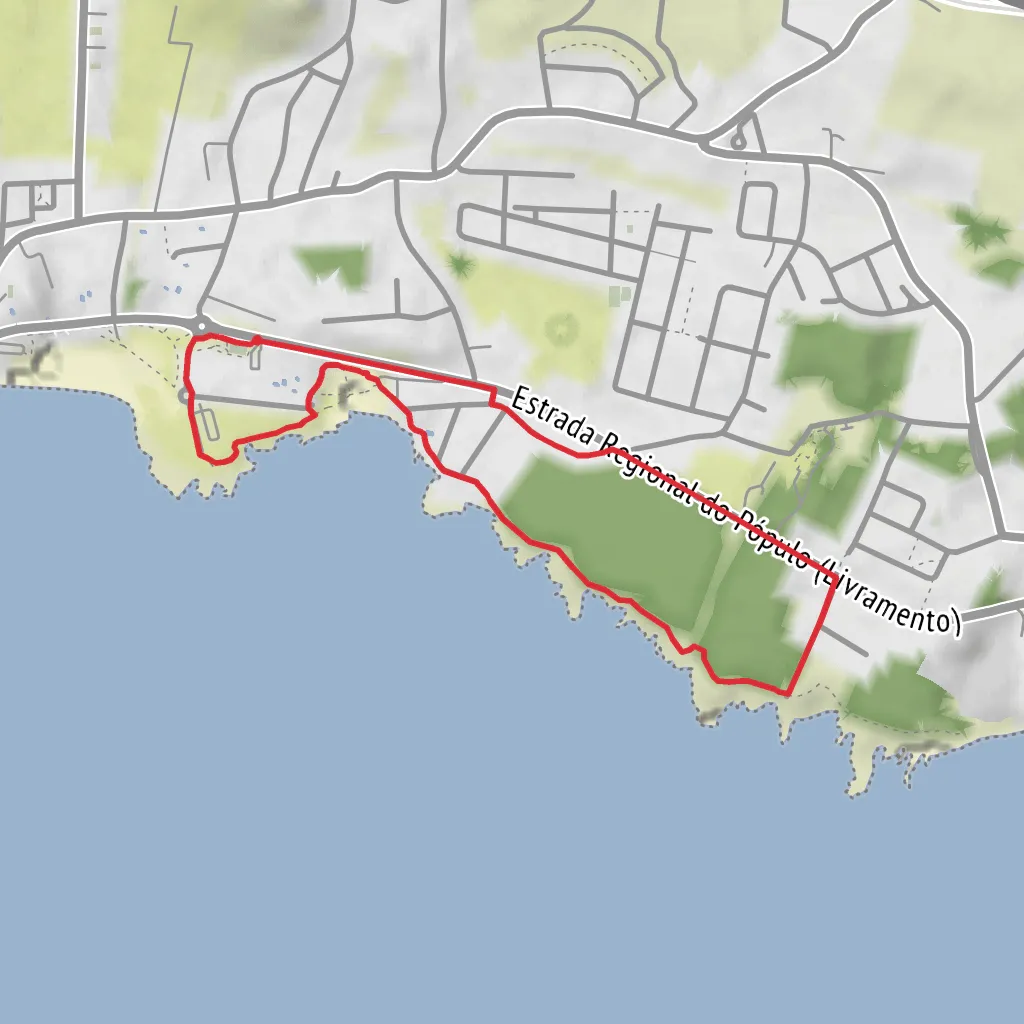Vinhas de São Caetano and Praia do Populo Loop mobile static map