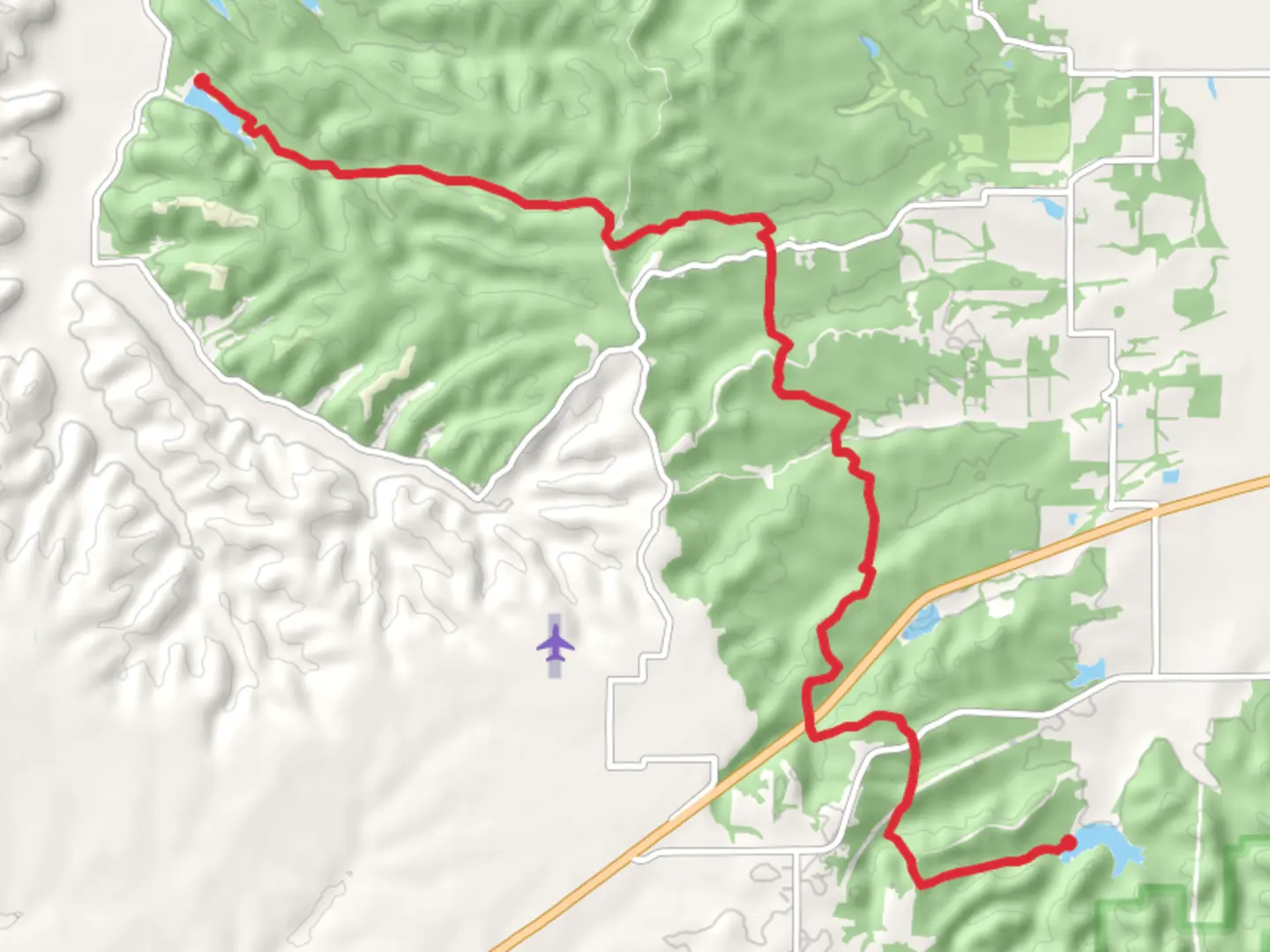 An image depicting the trail Knobstone Trail from Nowing Hollow and its surrounding area.