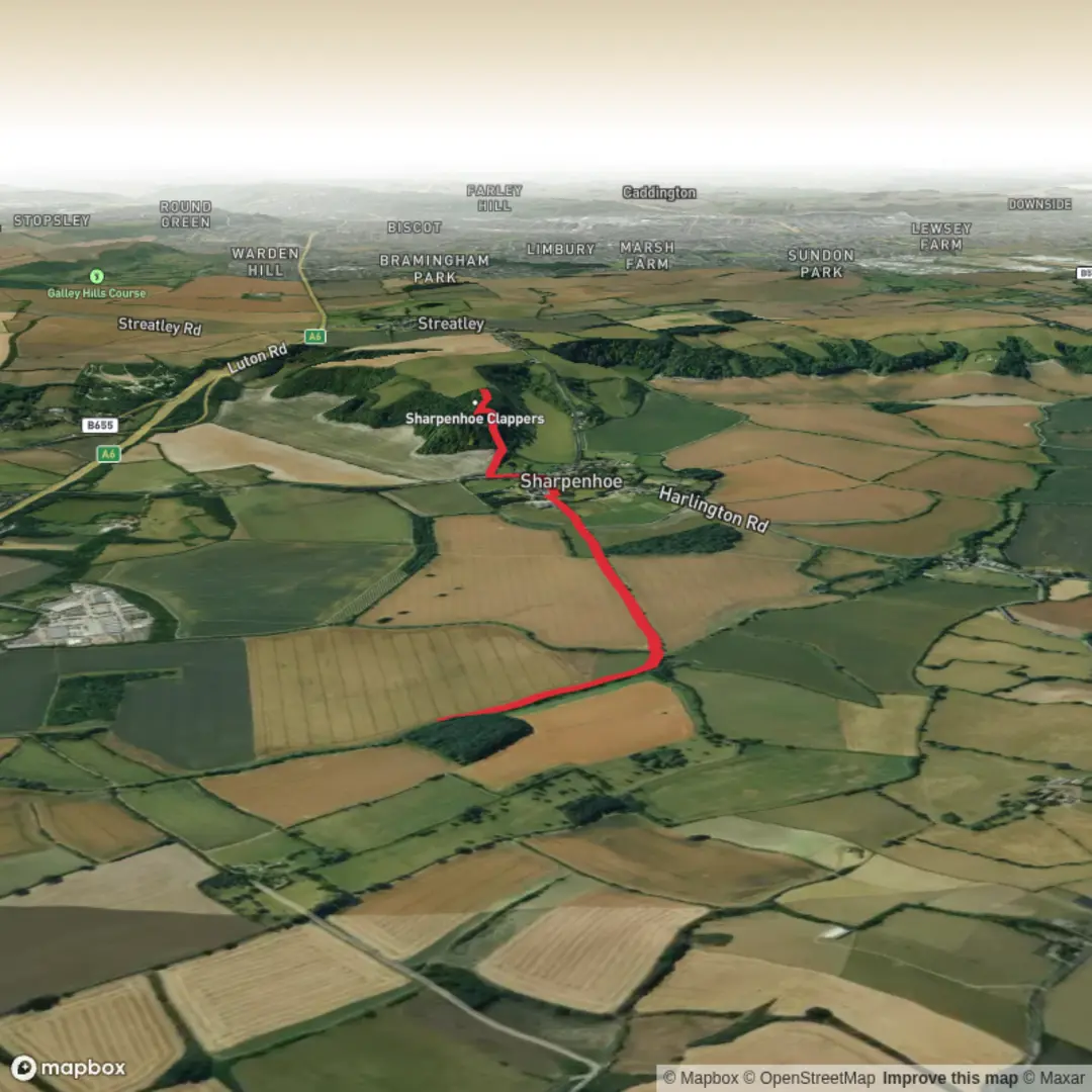 An image depicting the trail Sharoenhoe Clappers and its surrounding area.