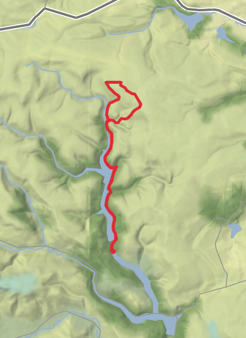  fairholmes to crow stones mobile static map