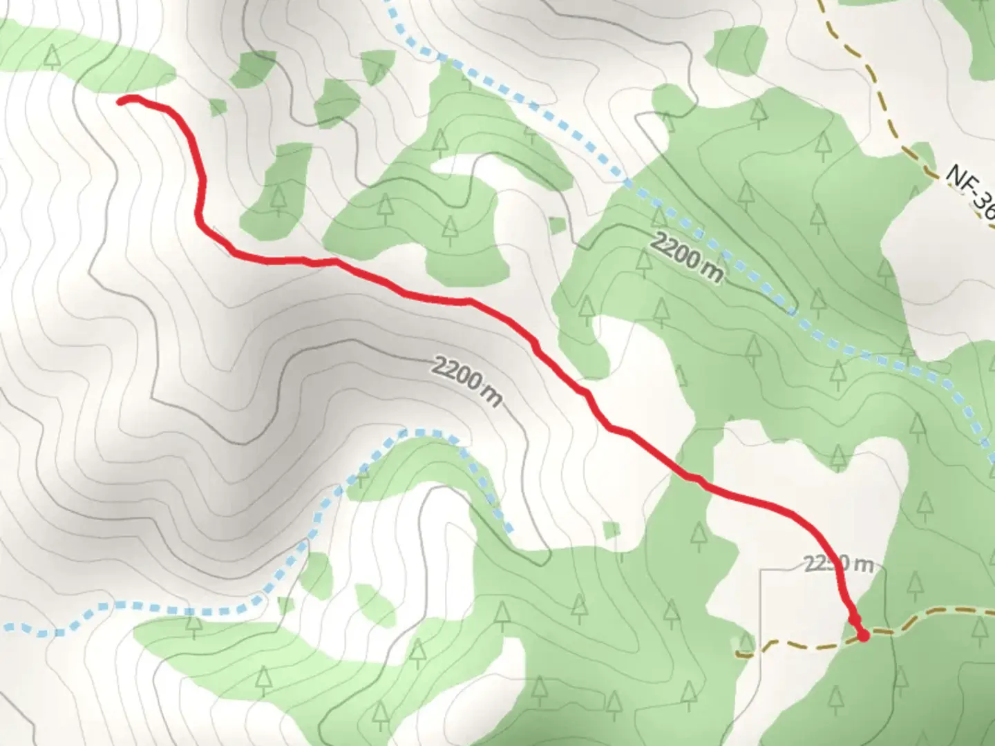 An image depicting the trail Brown Monument Trail and its surrounding area.
