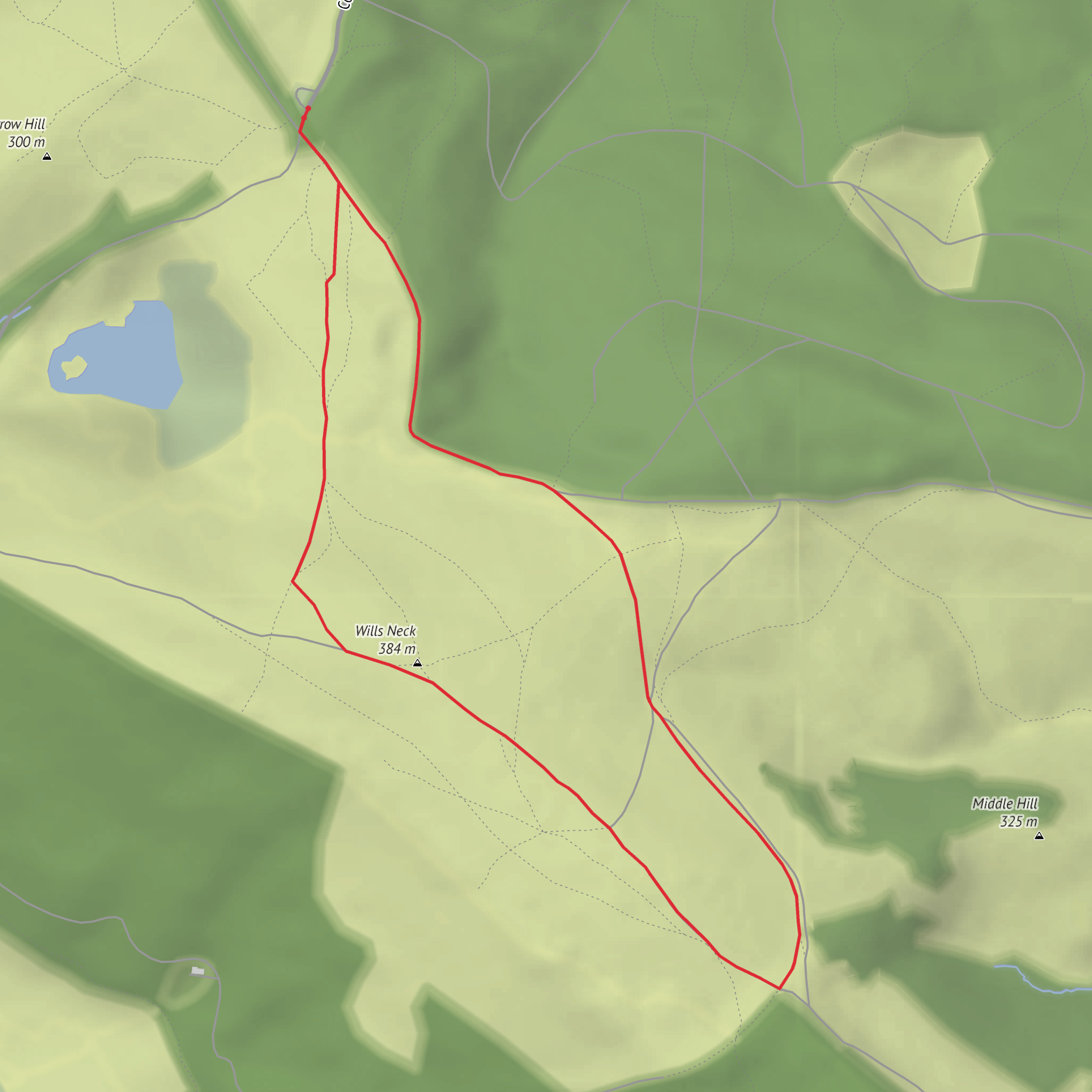 Wills Neck mobile static map