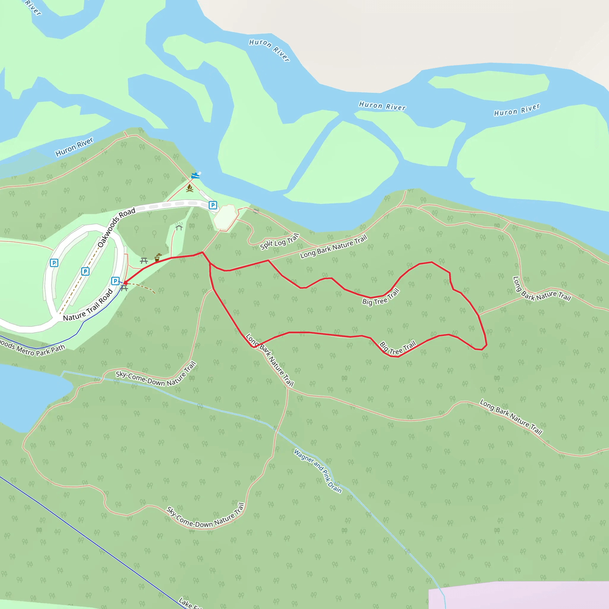 Big Tree Loop Trail mobile static map